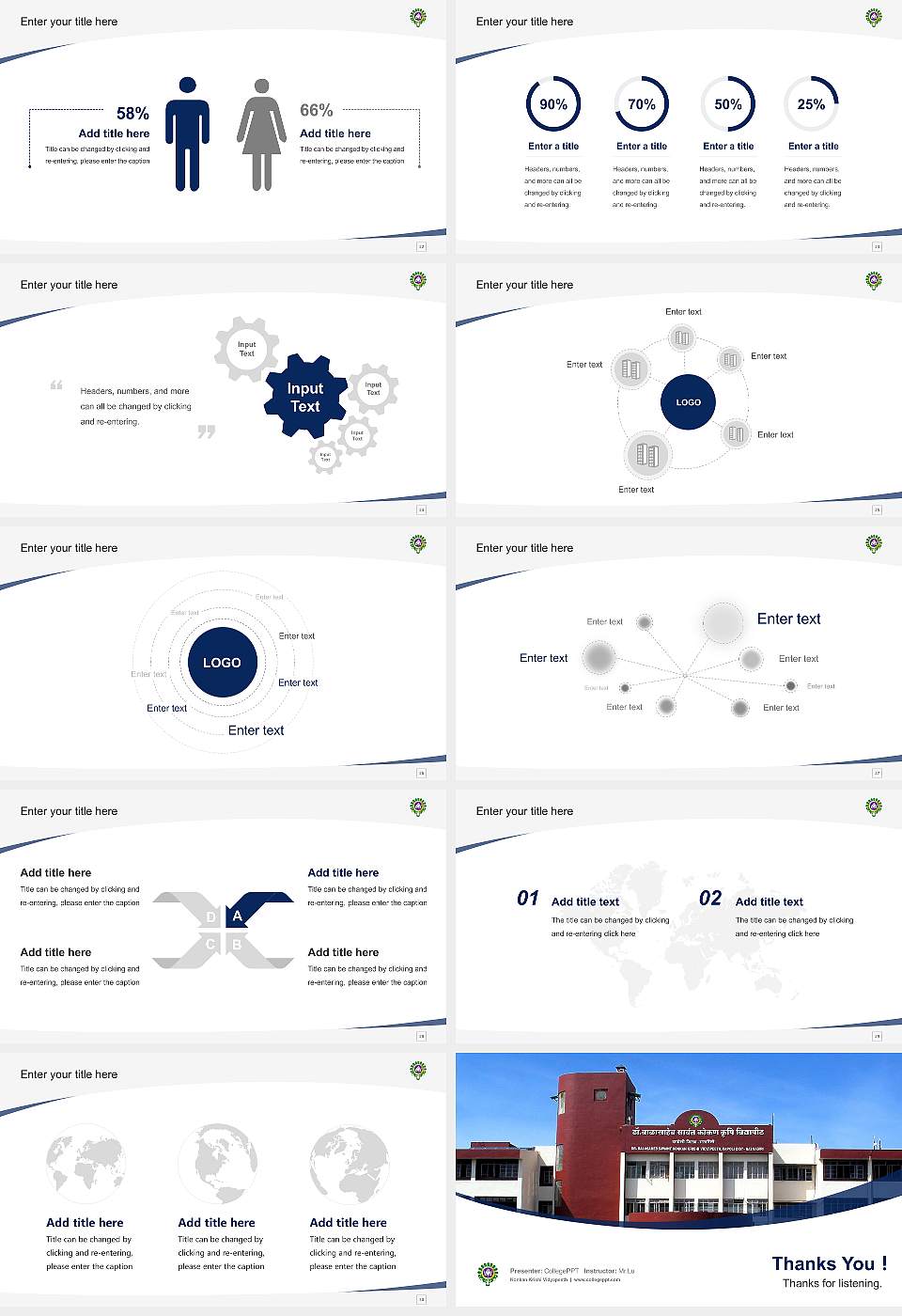 Konkan Krishi Vidyapeeth Course/Courseware Creation PPT Template16:9 ratio PPT effect preview image4