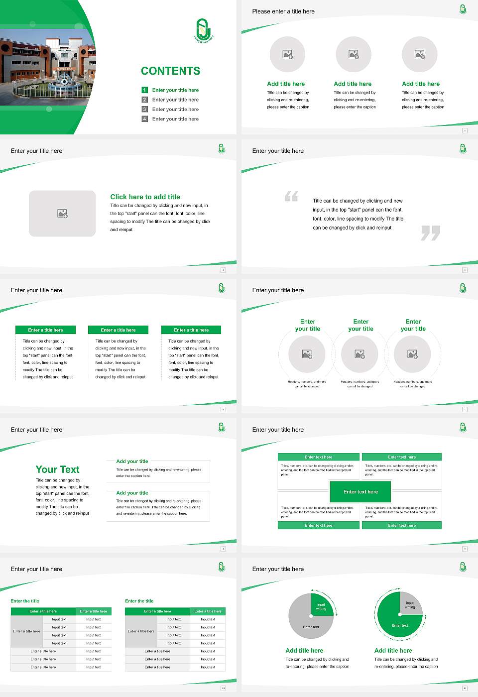 Junagadh Agricultural University Course/Courseware Creation PPT Template16:9 ratio PPT effect preview image2