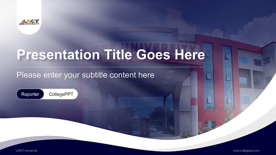 LNCT University Lecture Sharing and Networking Event PPT Template16:9 ratio PPT effect preview image1