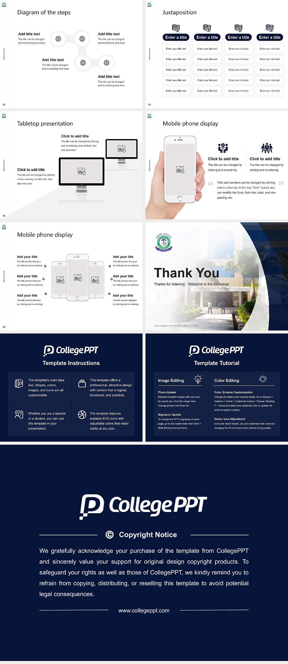 Khongnangthaba University Competition/Entrepreneurship Contest PPT Template4:3 ratio PPT effect preview image9