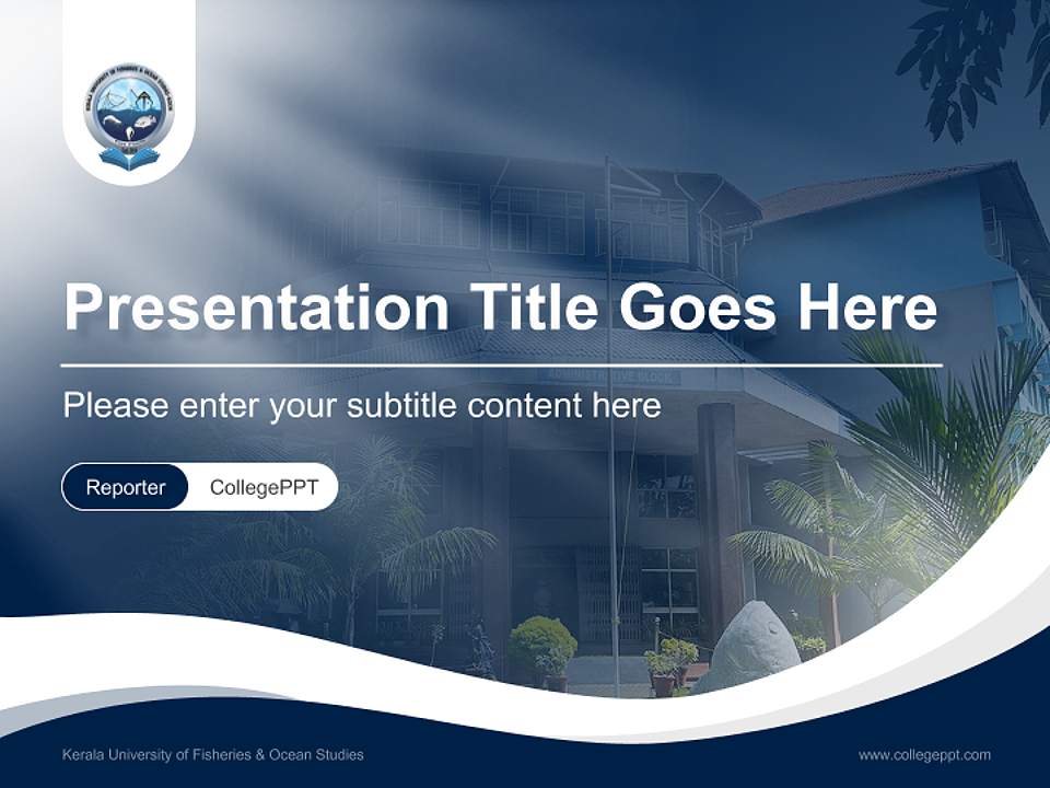 Kerala University of Fisheries & Ocean Studies Lecture Sharing and Networking Event PPT Template4:3 ratio PPT effect preview image4