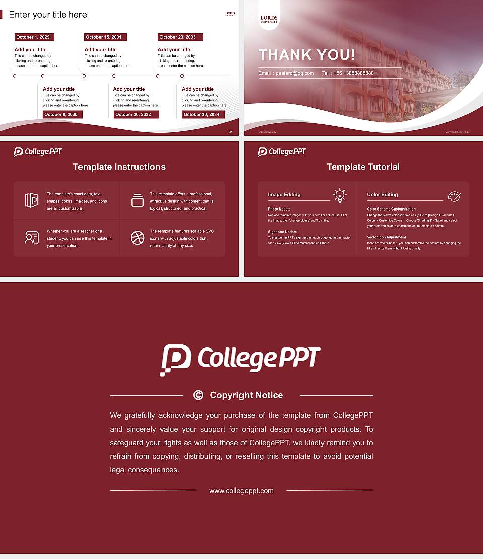 Lords University Lecture Sharing and Networking Event PPT Template16:9 ratio PPT effect preview image4