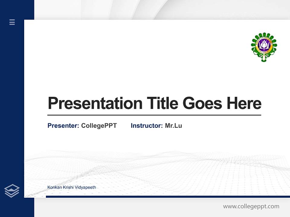 Konkan Krishi Vidyapeeth Thesis Proposal/Graduation Defense PPT Template4:3 ratio PPT effect preview image5