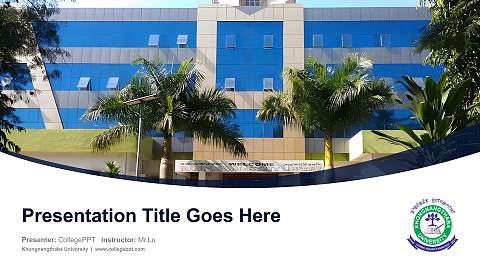 Khongnangthaba University Course/Courseware Creation PPT Template