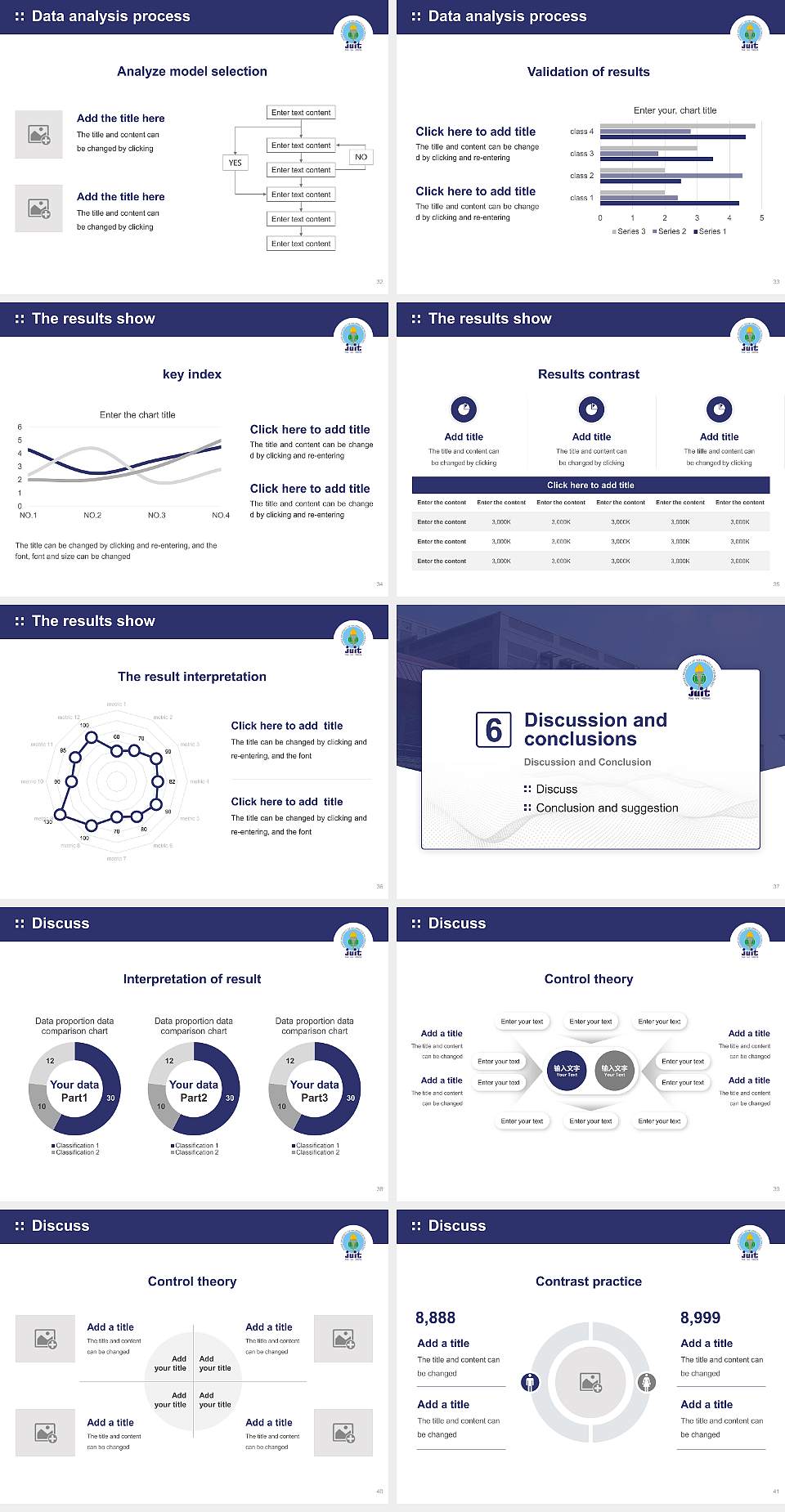 Jaypee University of Information Technology Graduation Thesis Defense PPT Template4:3 ratio PPT effect preview image5