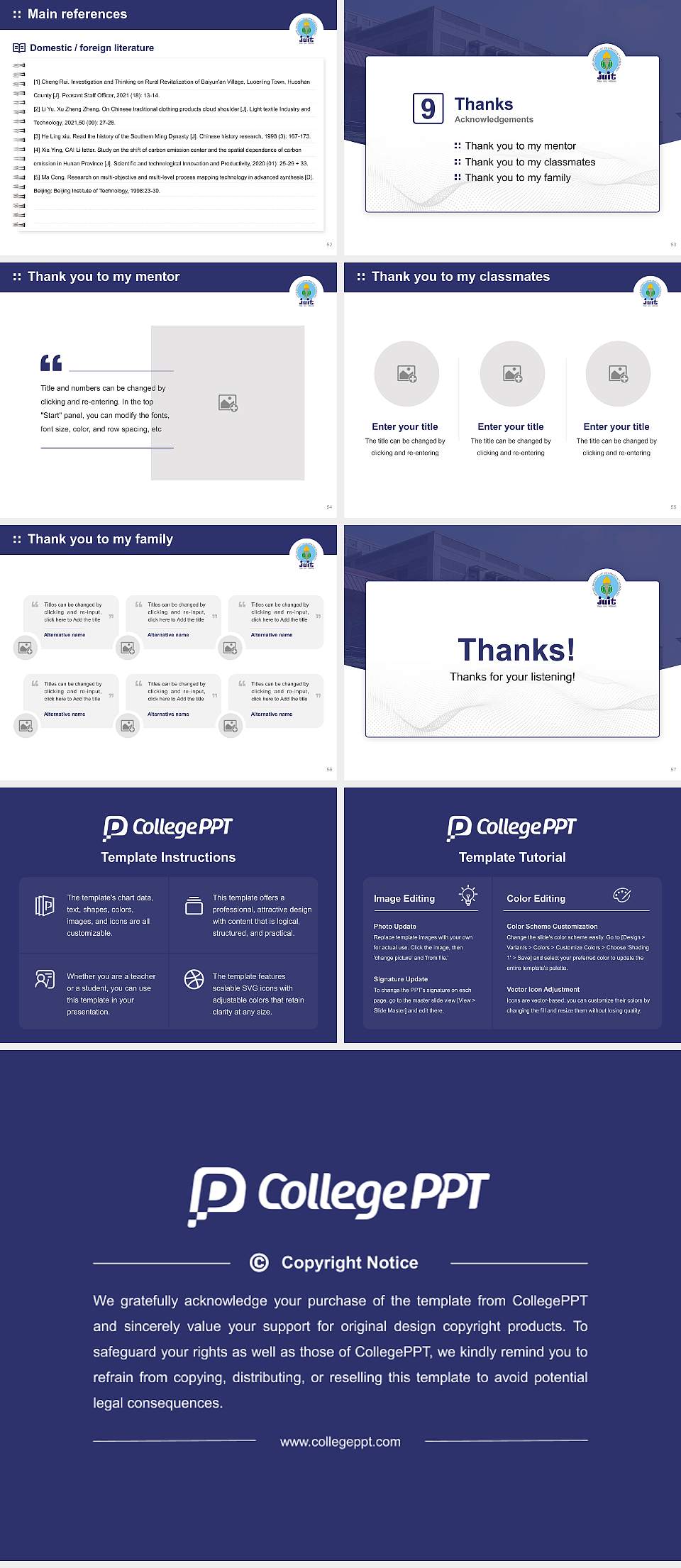 Jaypee University of Information Technology Graduation Thesis Defense PPT Template4:3 ratio PPT effect preview image7