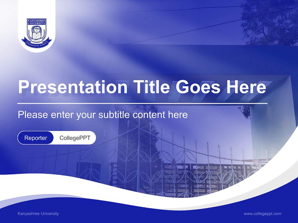 Kanyashree University Lecture Sharing and Networking Event PPT Template4:3 ratio PPT effect preview image4