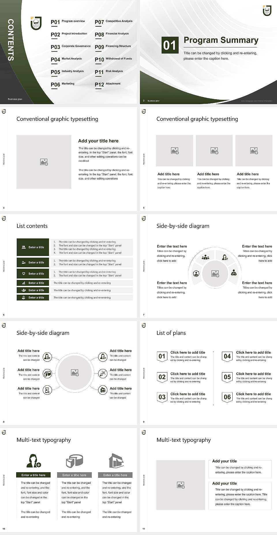 Jeppiaar University Competition/Entrepreneurship Contest PPT Template4:3 ratio PPT effect preview image2