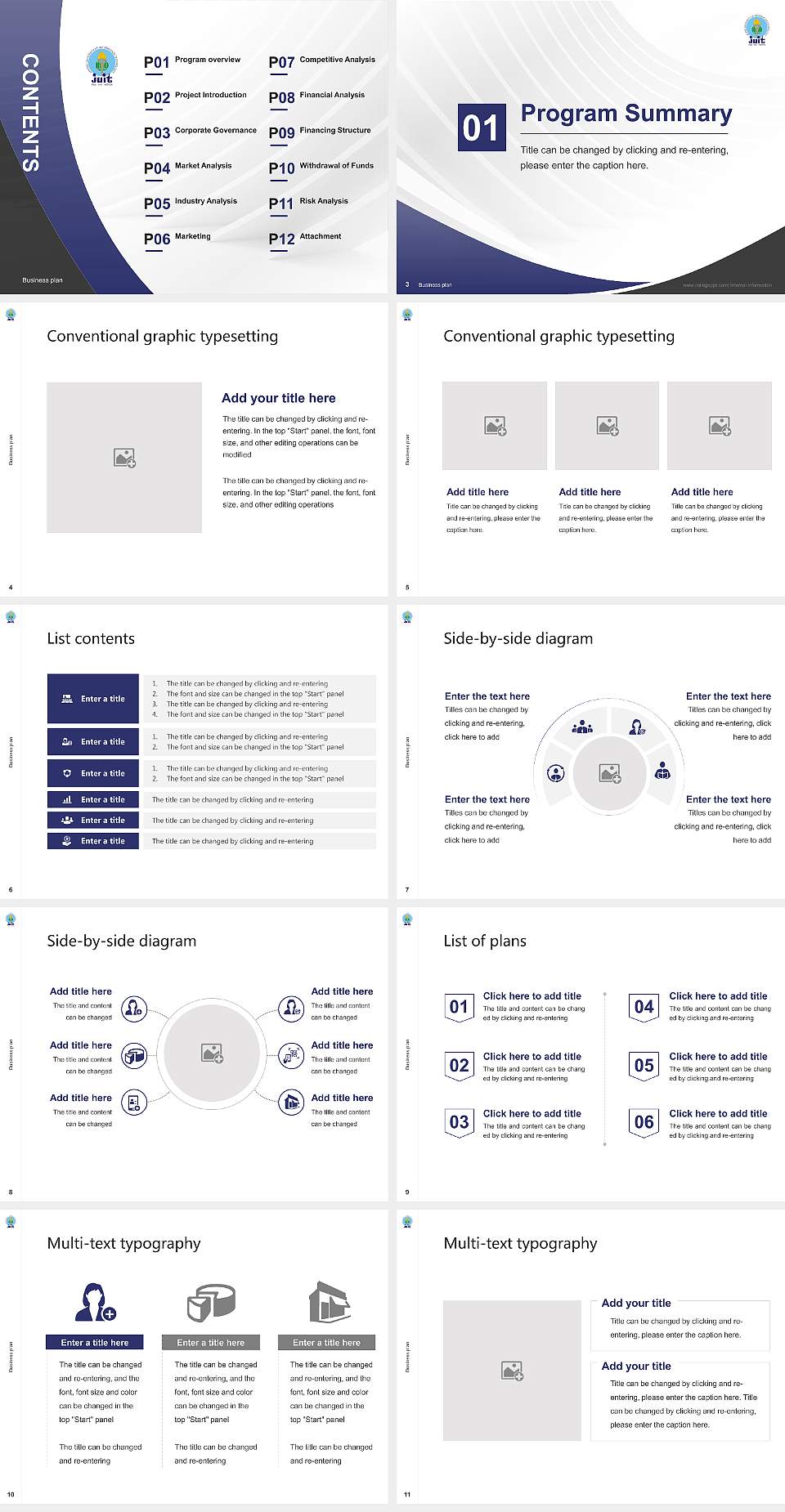 Jaypee University of Information Technology Competition/Entrepreneurship Contest PPT Template4:3 ratio PPT effect preview image2