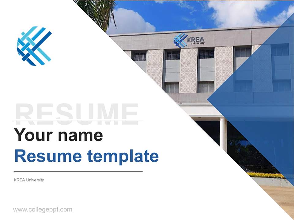 KREA University Resume PPT Template4:3 ratio PPT effect preview image5