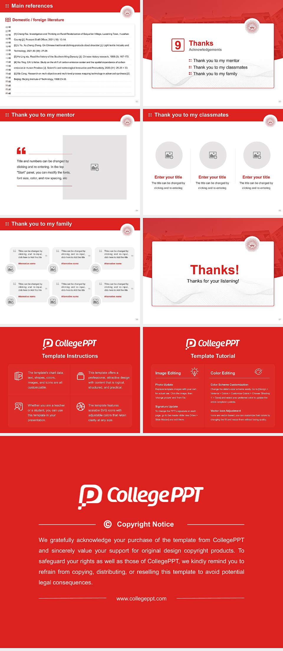 Jiwaji University Graduation Thesis Defense PPT Template4:3 ratio PPT effect preview image7