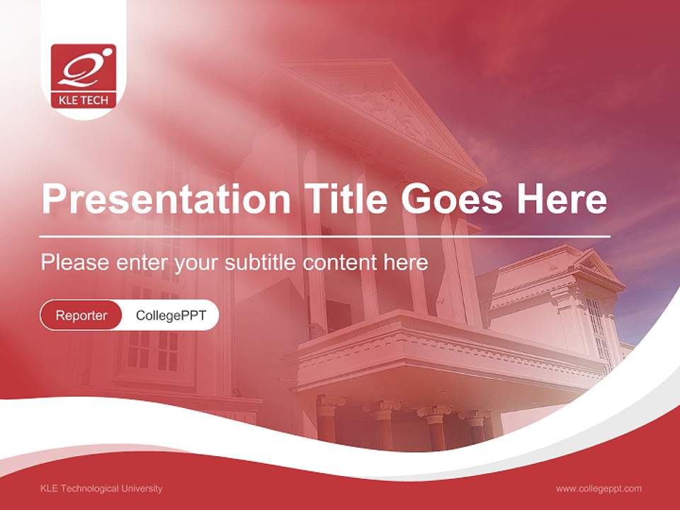 KLE Technological University Lecture Sharing and Networking Event PPT Template4:3 ratio PPT effect preview image4