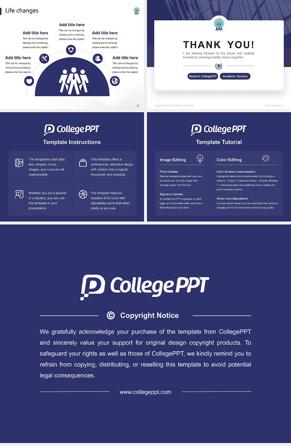 Jaypee University of Information Technology National Scholarship Defense PPT Template4:3 ratio PPT effect preview image4