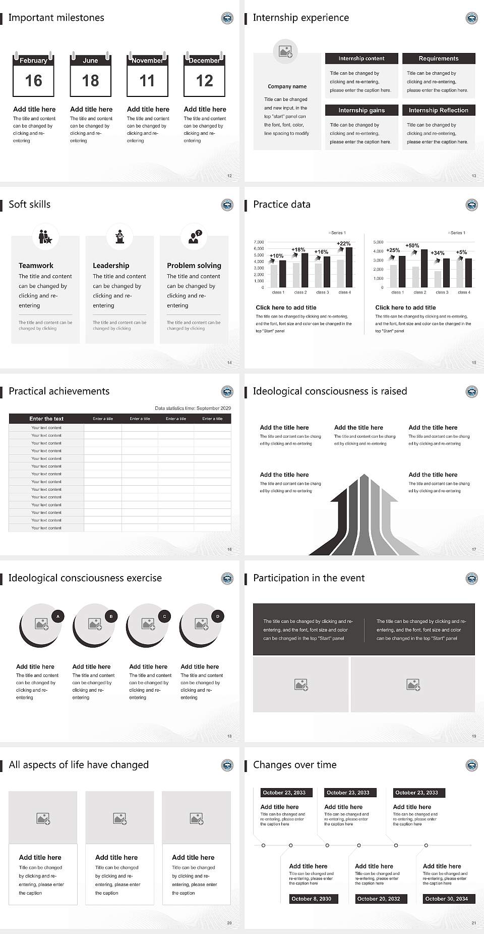 Khangchendzonga State University National Scholarship Defense PPT Template4:3 ratio PPT effect preview image3