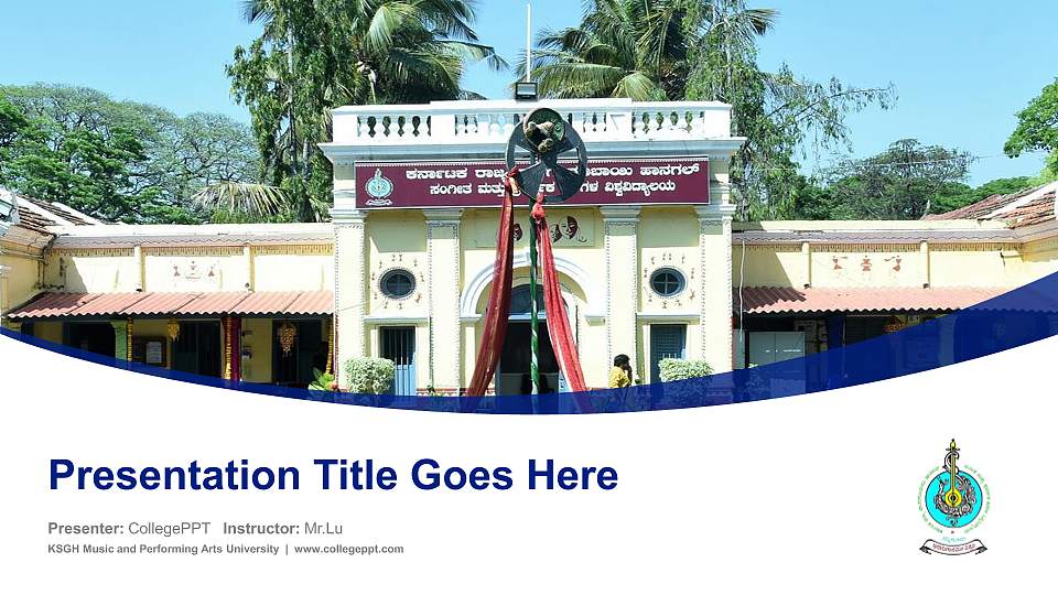 KSGH Music and Performing Arts University Course/Courseware Creation PPT Template16:9 ratio PPT effect preview image