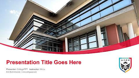 K.K. Modi University Course/Courseware Creation PPT Template