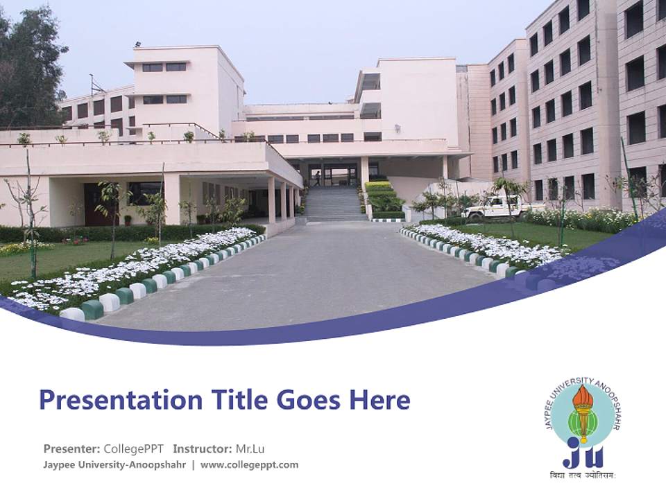 Jaypee University-Anoopshahr Course/Courseware Creation PPT Template4:3 ratio PPT effect preview image5