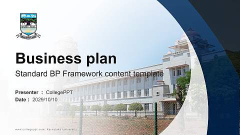 Karnataka University Competition/Entrepreneurship Contest PPT Template