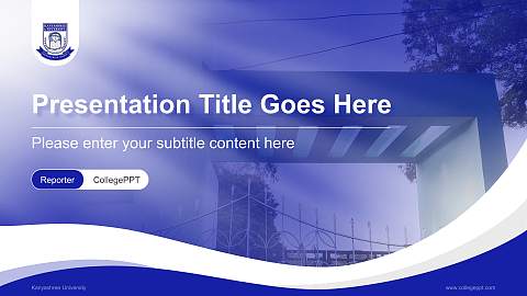 Kanyashree University Lecture Sharing and Networking Event PPT Template