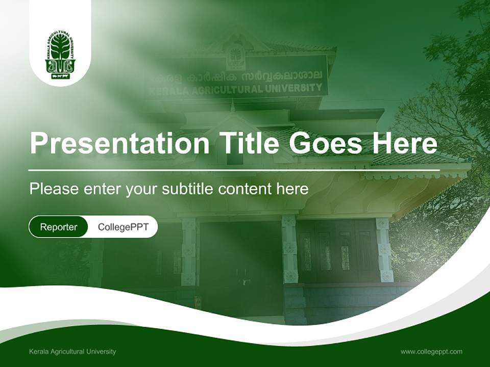 Kerala Agricultural University Lecture Sharing and Networking Event PPT Template4:3 ratio PPT effect preview image4