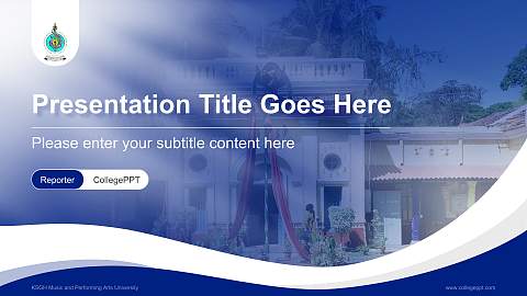 KSGH Music and Performing Arts University Lecture Sharing and Networking Event PPT Template