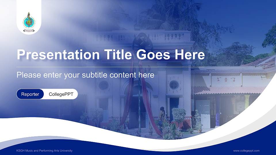 KSGH Music and Performing Arts University Lecture Sharing and Networking Event PPT Template16:9 ratio PPT effect preview image