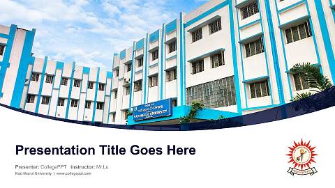 Kazi Nazrul University Course/Courseware Creation PPT Template