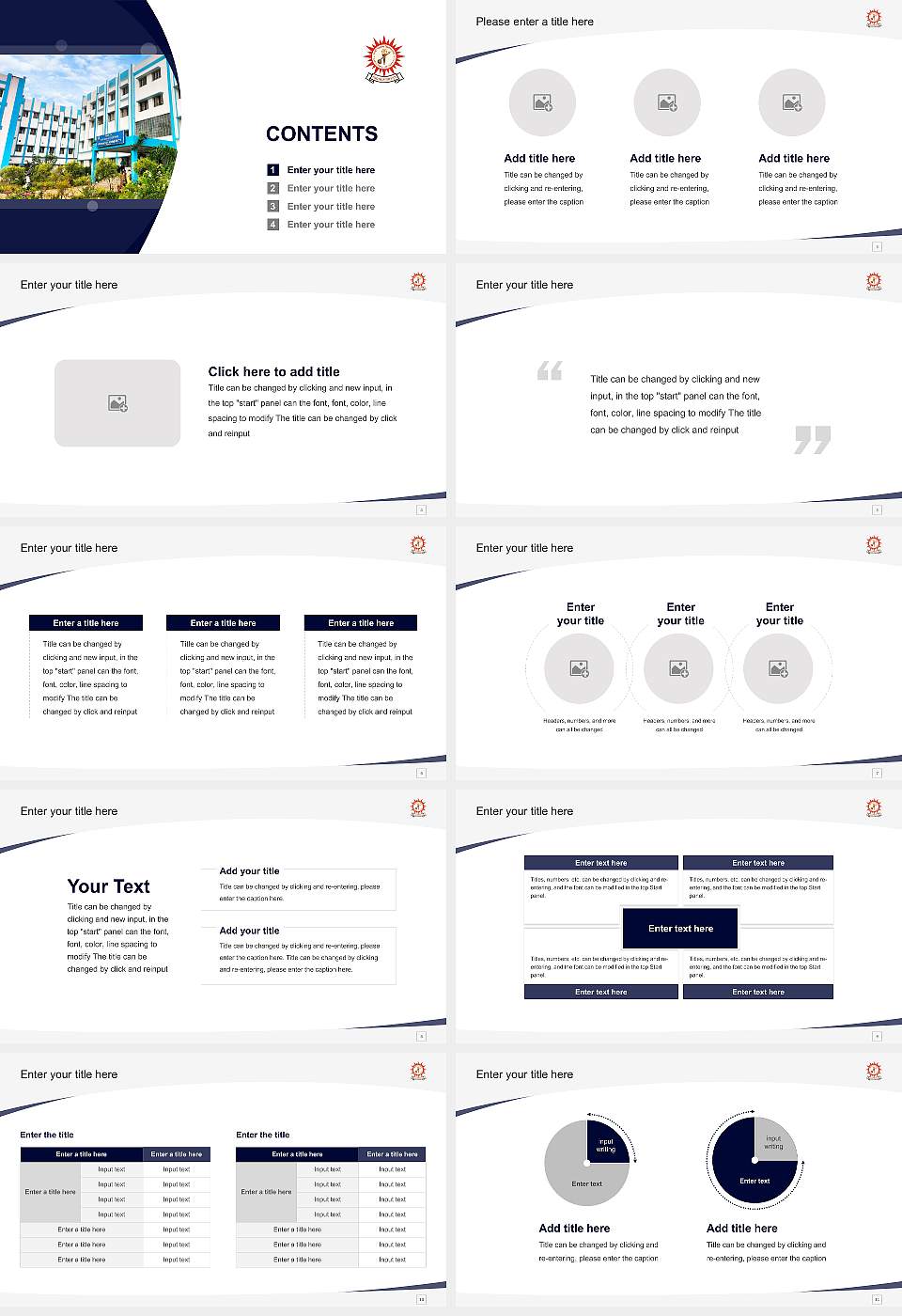 Kazi Nazrul University Course/Courseware Creation PPT Template16:9 ratio PPT effect preview image2
