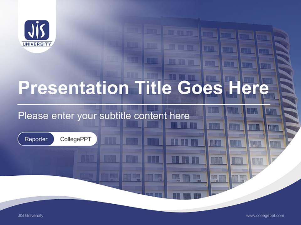 JIS University Lecture Sharing and Networking Event PPT Template4:3 ratio PPT effect preview image4
