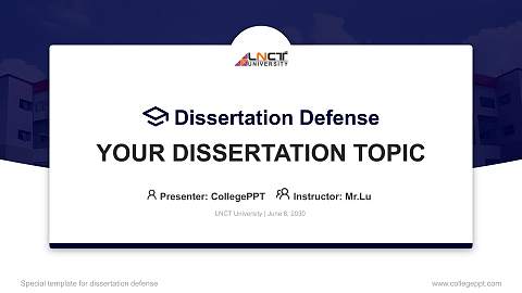 LNCT University Graduation Thesis Defense PPT Template