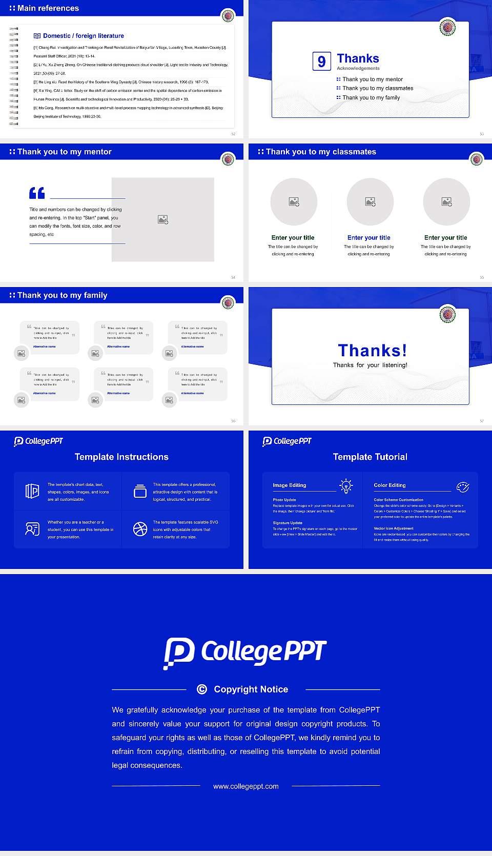 Kolhan University Graduation Thesis Defense PPT Template16:9 ratio PPT effect preview image7