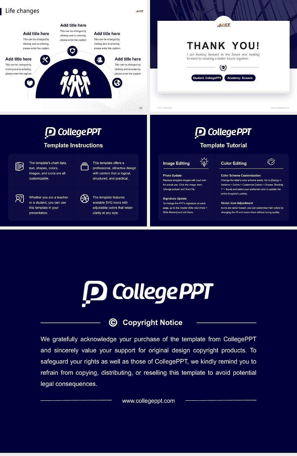 LNCT University National Scholarship Defense PPT Template4:3 ratio PPT effect preview image4