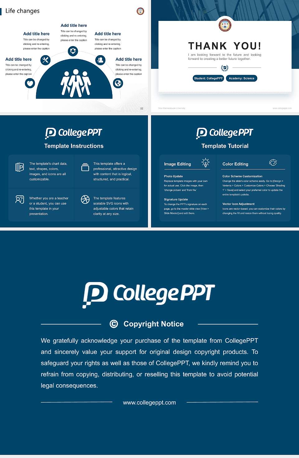 Maa Manikeshwari University National Scholarship Defense PPT Template4:3 ratio PPT effect preview image4