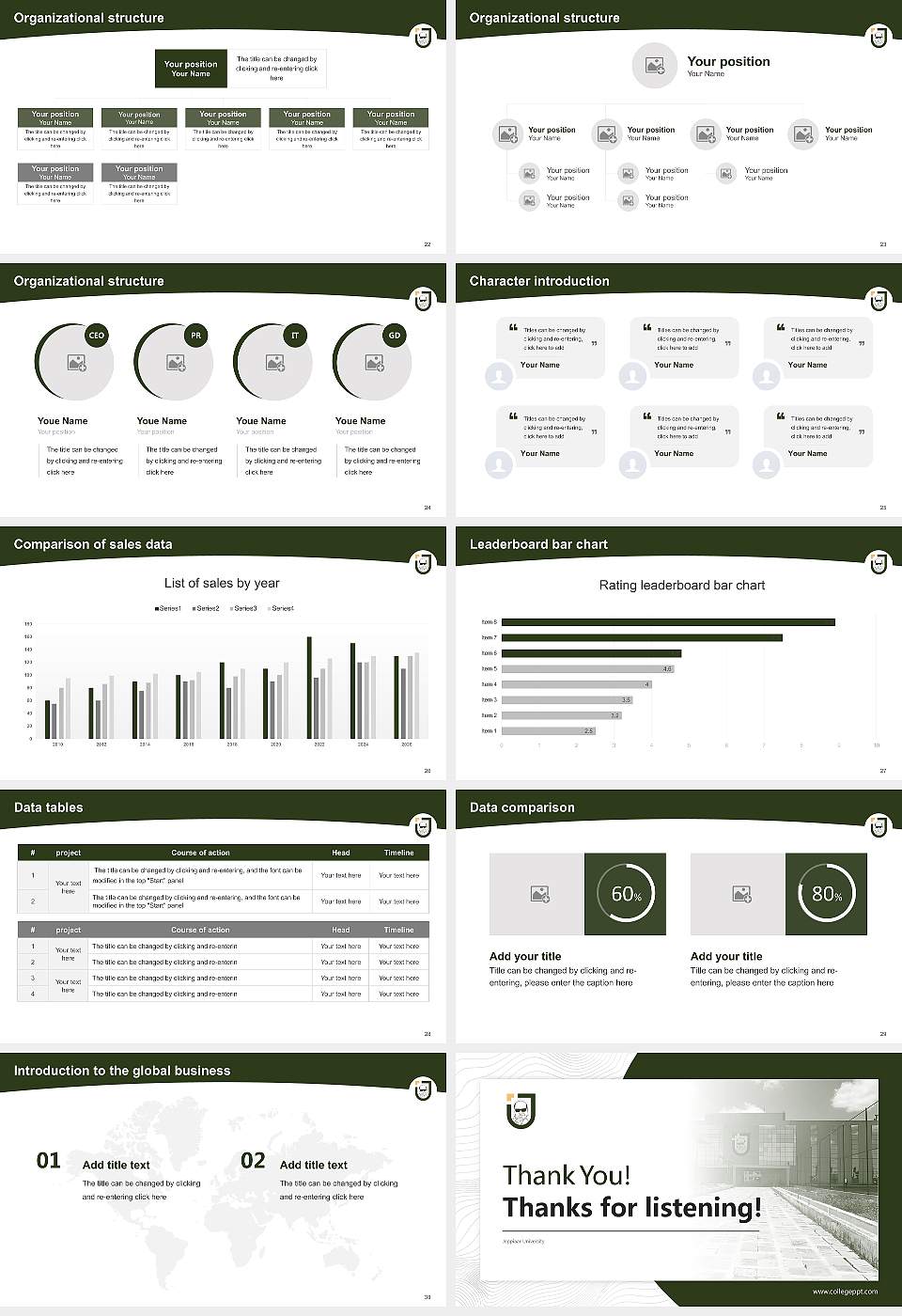 Jeppiaar University Academic Presentation/Research Findings Report PPT Template16:9 ratio PPT effect preview image4