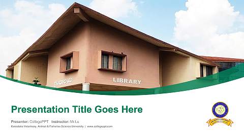 Karnataka Veterinary, Animal & Fisheries Science University Course/Courseware Creation PPT Template