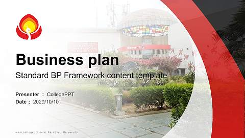 Karnavati University Competition/Entrepreneurship Contest PPT Template