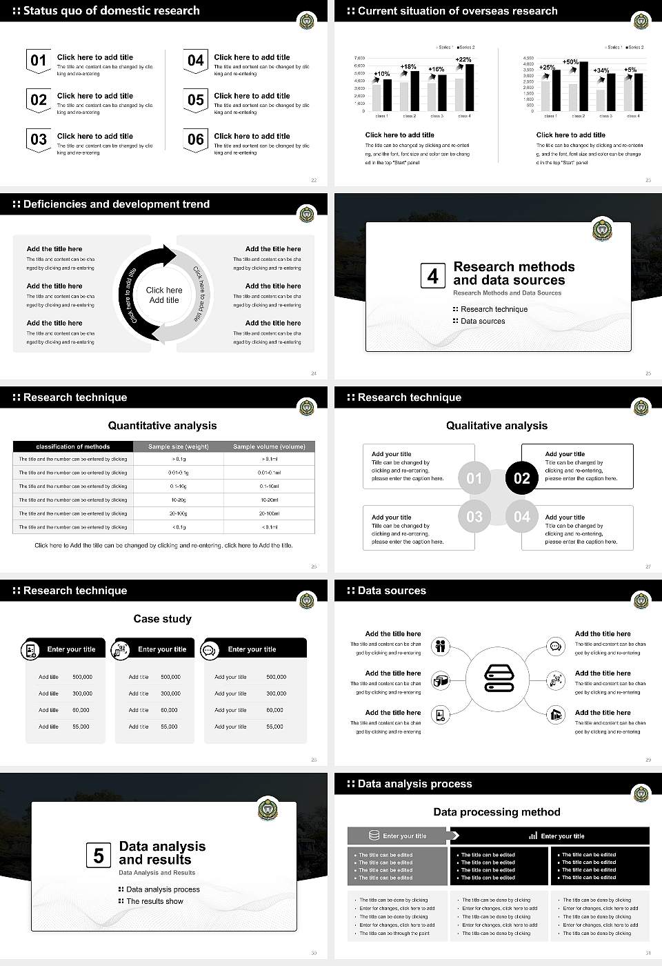 Kakatiya University Graduation Thesis Defense PPT Template16:9 ratio PPT effect preview image4