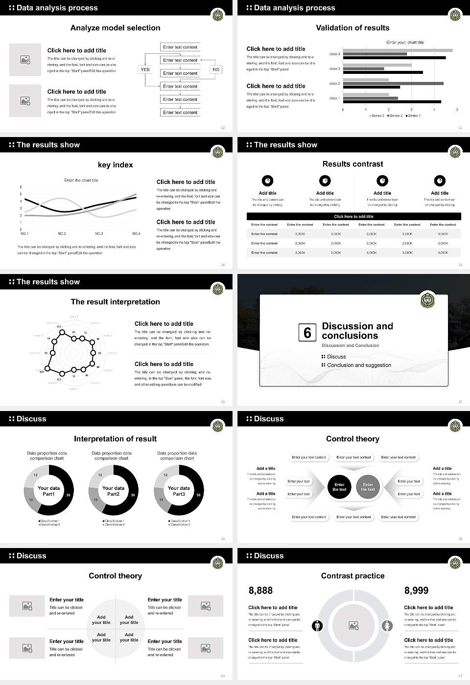 Kakatiya University Graduation Thesis Defense PPT Template16:9 ratio PPT effect preview image5