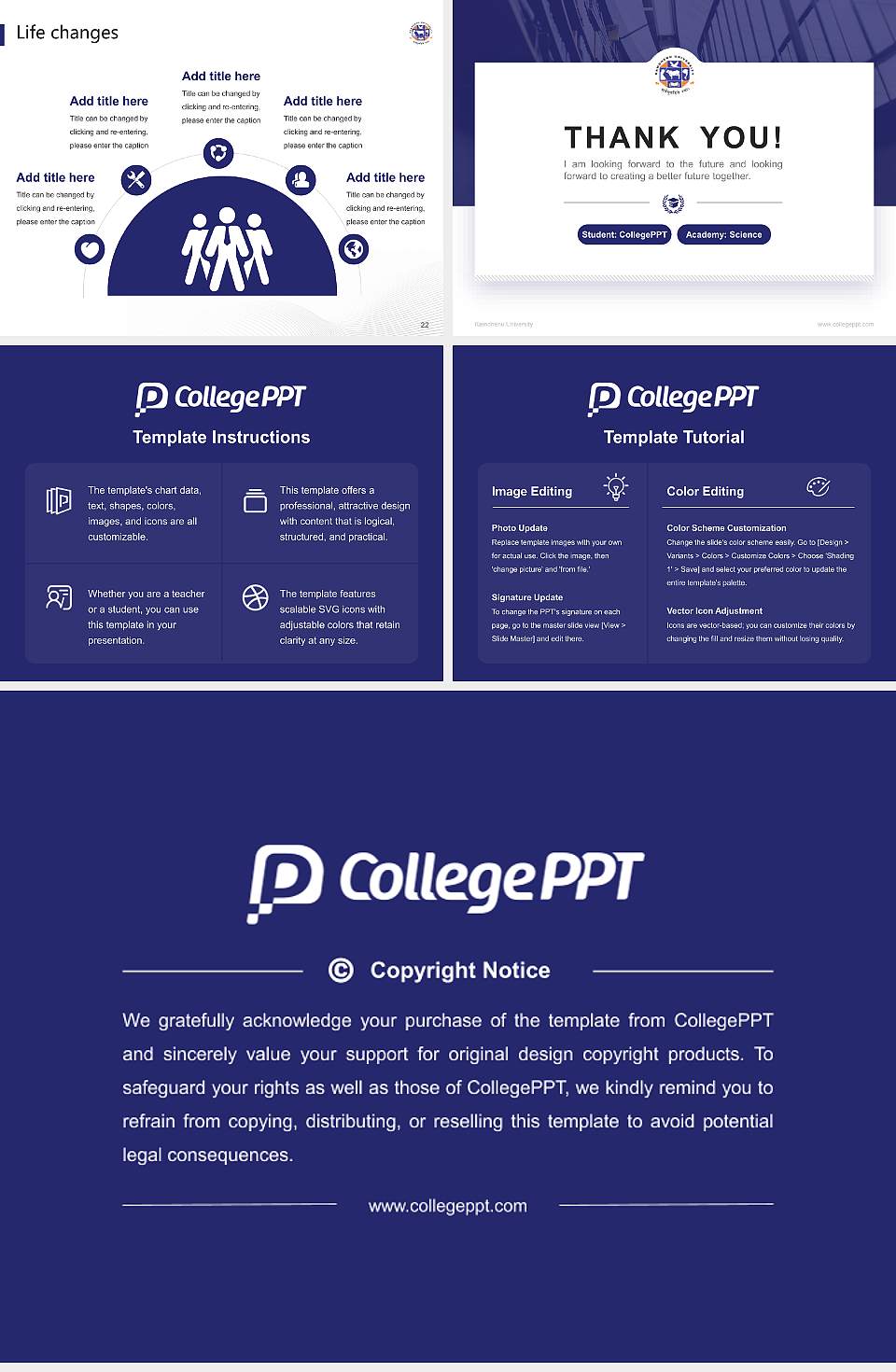 Kamdhenu University National Scholarship Defense PPT Template4:3 ratio PPT effect preview image4