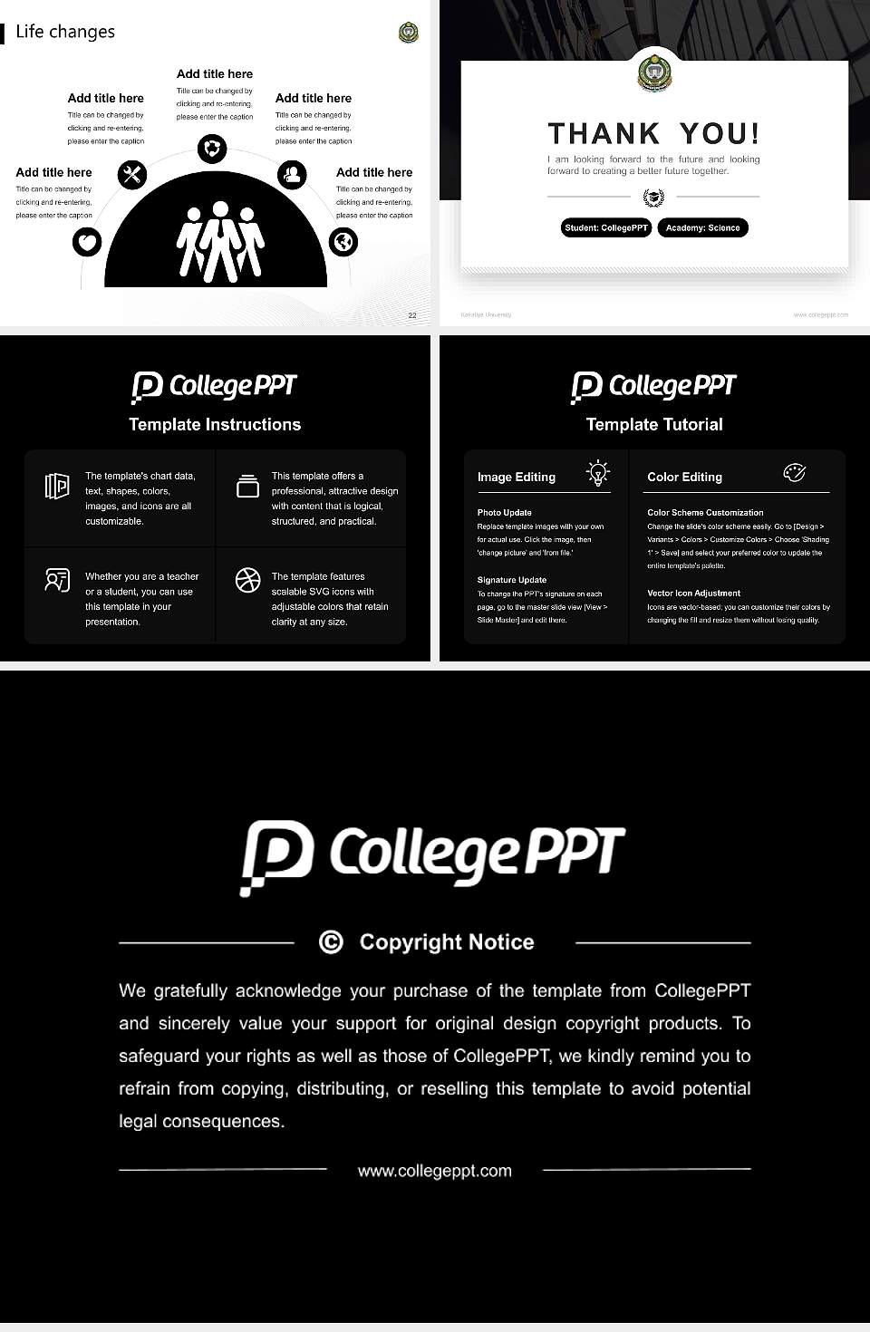 Kakatiya University National Scholarship Defense PPT Template4:3 ratio PPT effect preview image4