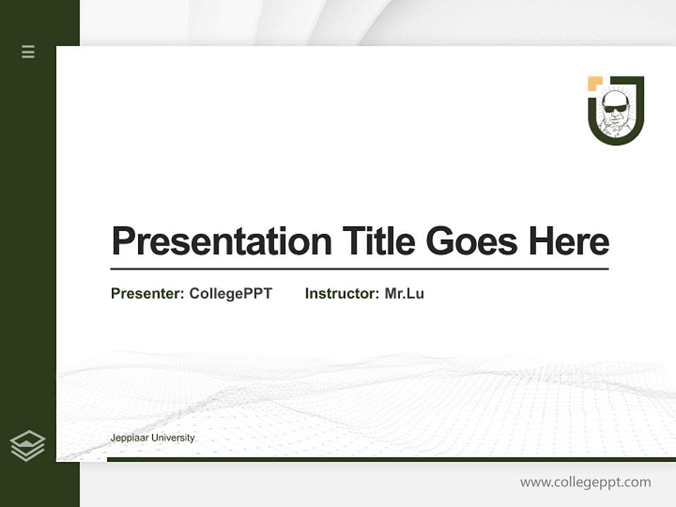Jeppiaar University Thesis Proposal/Graduation Defense PPT Template4:3 ratio PPT effect preview image5