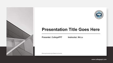 Khangchendzonga State University General PPT Template