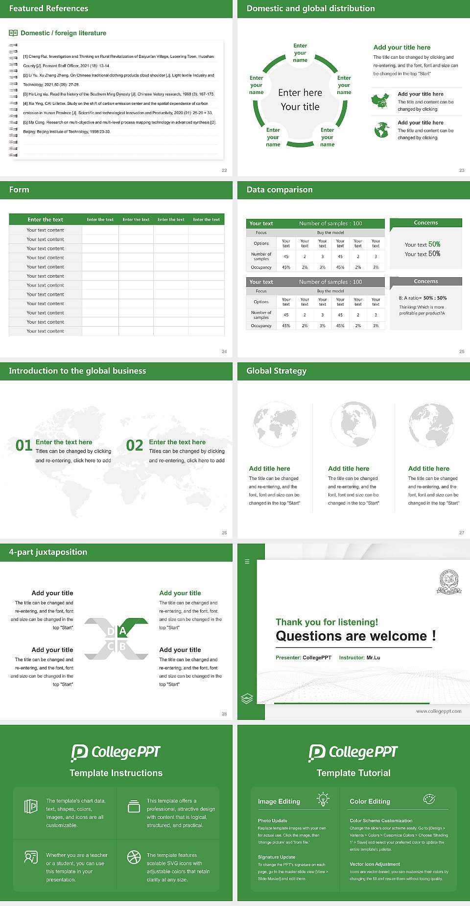 Kuvempu University Thesis Proposal/Graduation Defense PPT Template4:3 ratio PPT effect preview image4