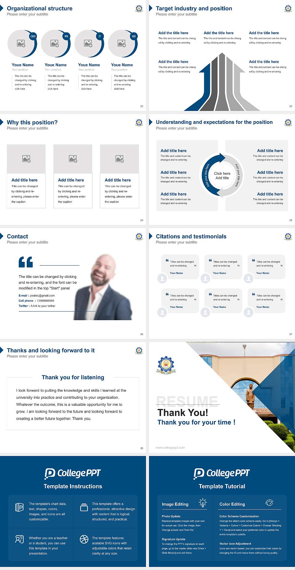 Kalasalingam Academy of Research and Higher Education Resume PPT Template4:3 ratio PPT effect preview image4