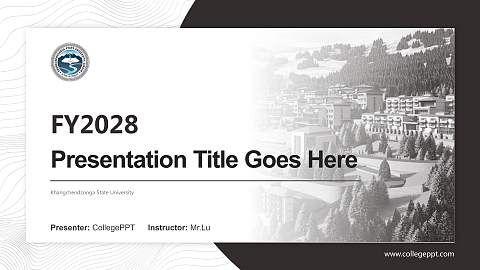 Khangchendzonga State University Academic Presentation/Research Findings Report PPT Template