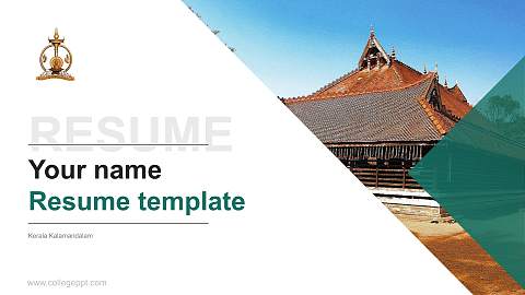 Kerala Kalamandalam Resume PPT Template