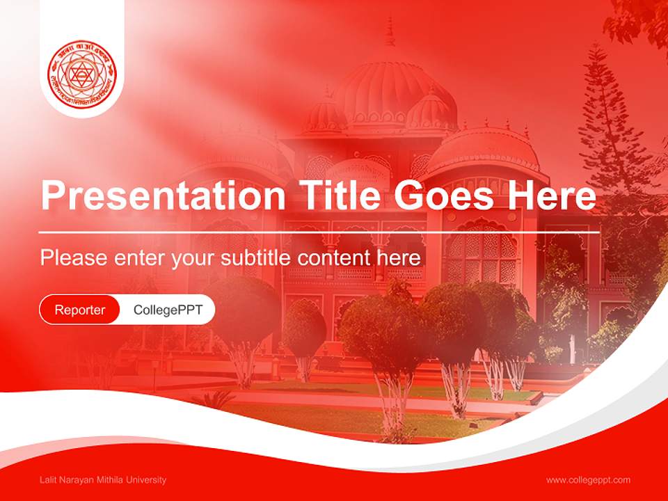 Lalit Narayan Mithila University Lecture Sharing and Networking Event PPT Template4:3 ratio PPT effect preview image4