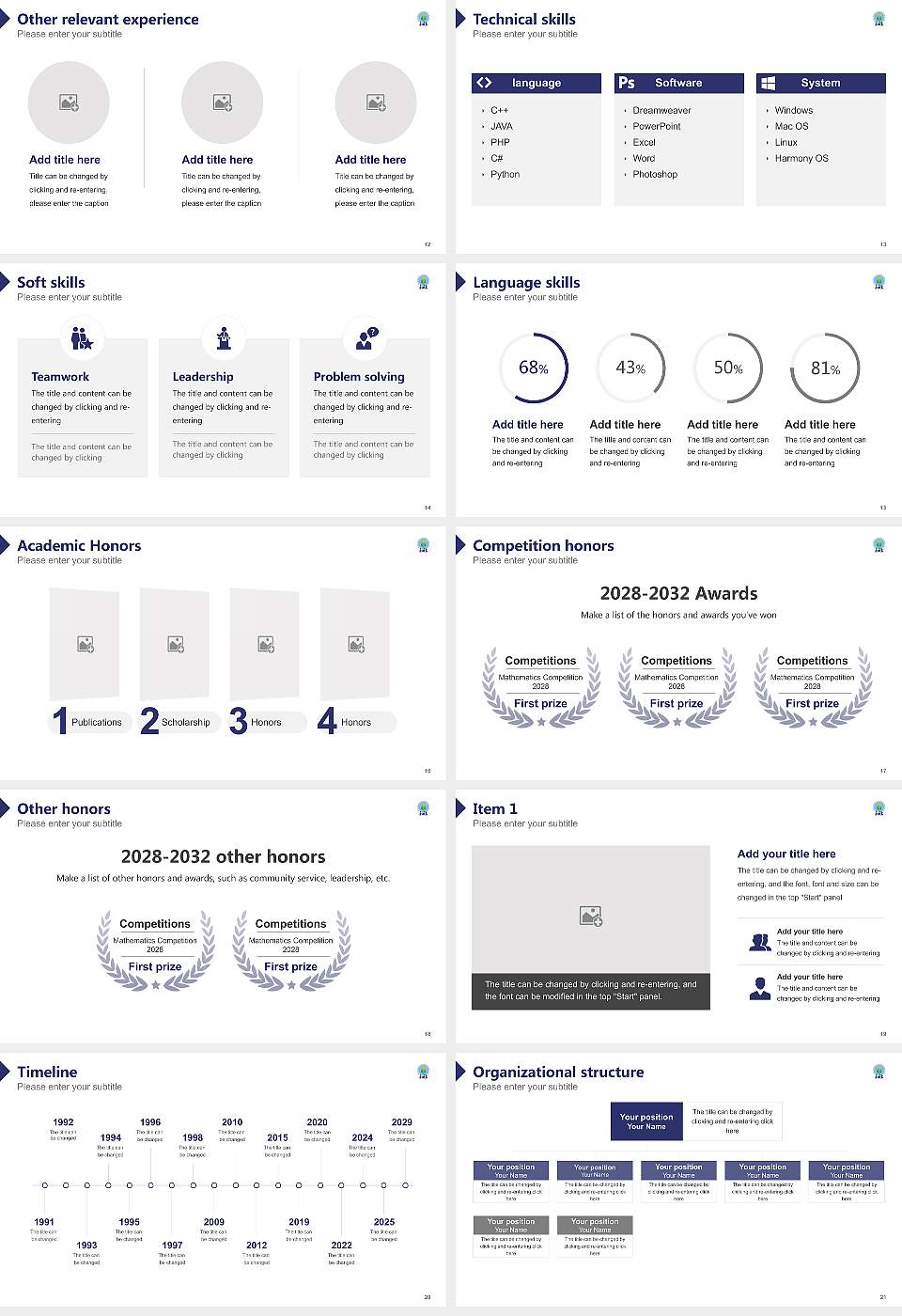 Jaypee University of Information Technology Resume PPT Template16:9 ratio PPT effect preview image3