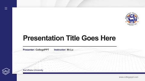 Kamdhenu University Thesis Proposal/Graduation Defense PPT Template