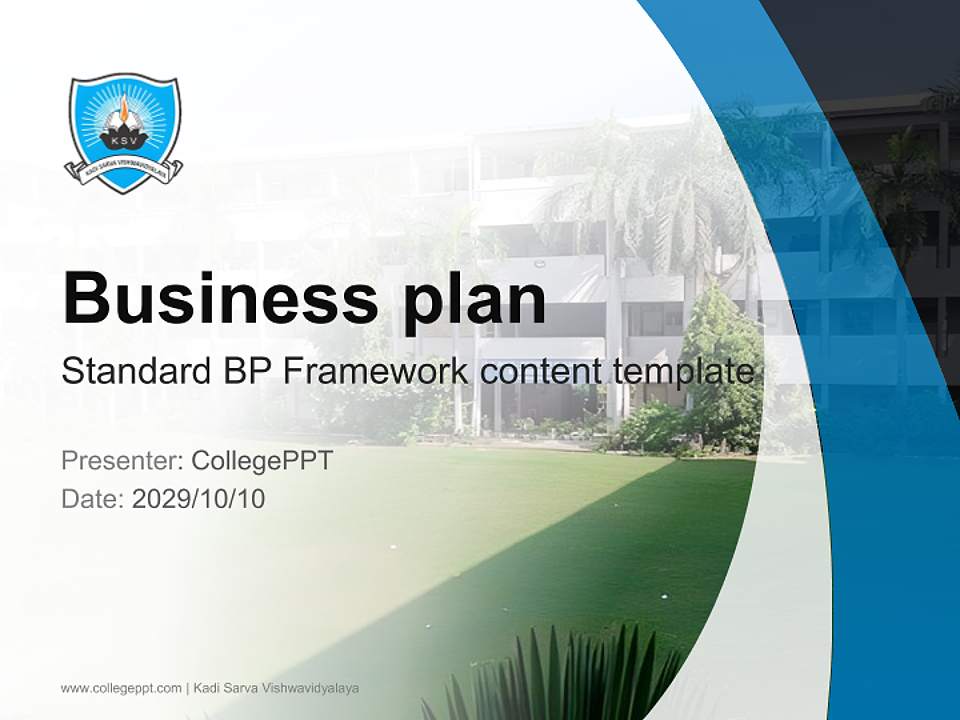 Kadi Sarva Vishwavidyalaya Competition/Entrepreneurship Contest PPT Template4:3 ratio PPT effect preview image9